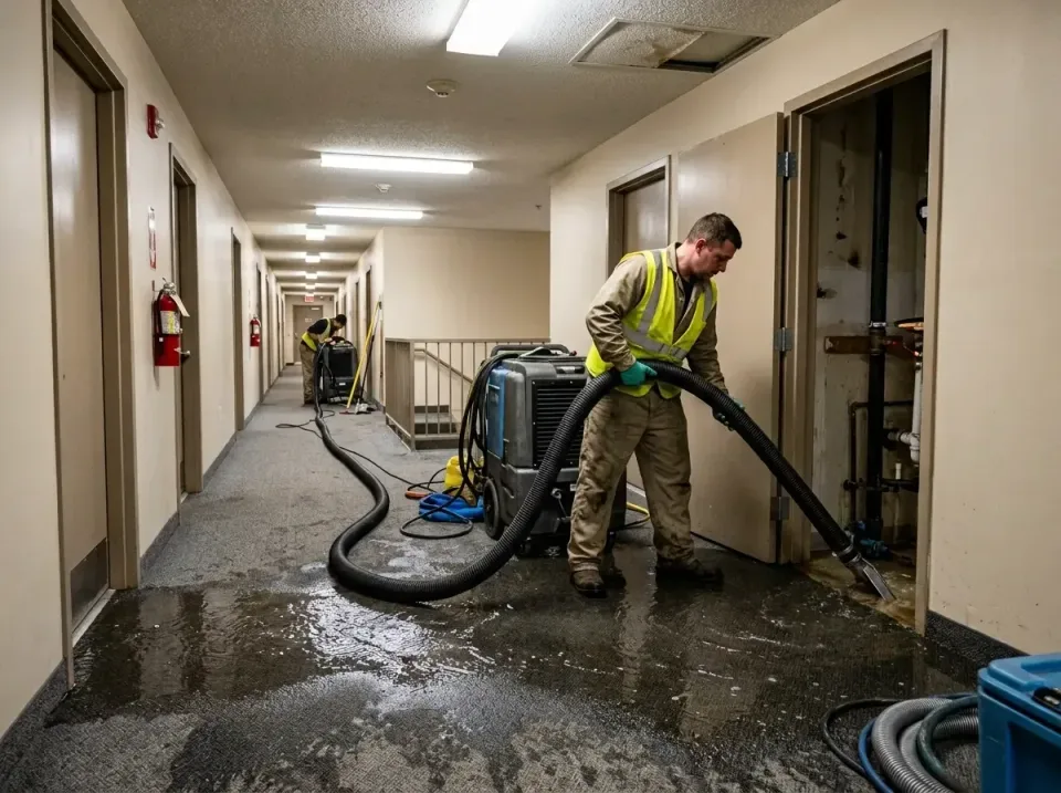 multi-unit-apartment-hallway-f-005 — frequently asked questions, Emergency Burst Pipe Water Extraction & Removal in Kingspor…